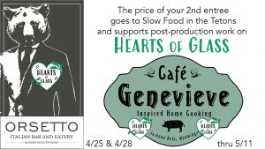 Cafe Genevieve and Orsetto Promotion Logos
